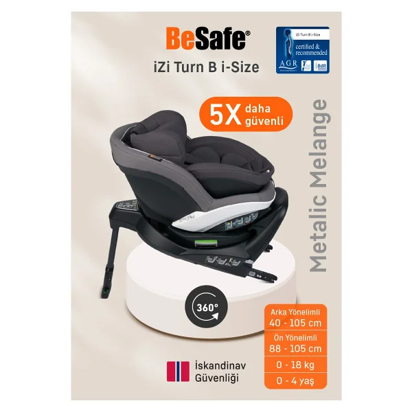 Besafe İzi Turn B I-Size 0-18 Kg Oto Koltuğu - Görsel 2
