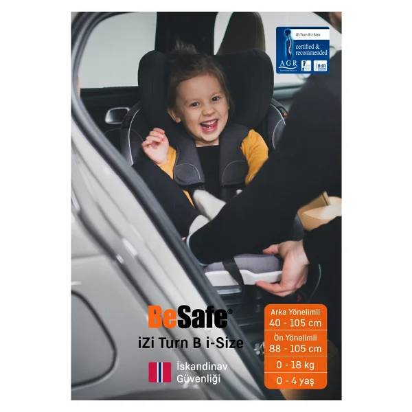 Besafe İzi Turn B I-Size 0-18 Kg Oto Koltuğu - Görsel 7