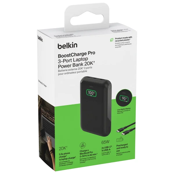 Belkin Belkın Boostcharge Pro 65W 20KMAH Powerbank-Syh - Siyah - Görsel 4