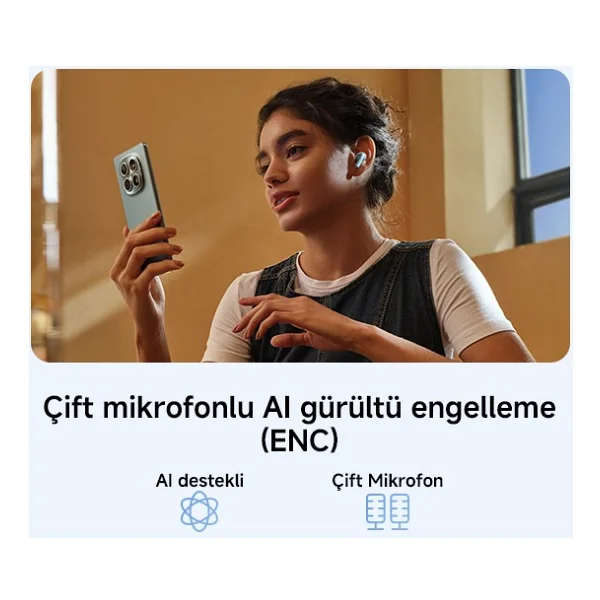 Xiaomi Redmi Buds 8 Lite TWS Mavi Kulak İçi Bluetooth Kulaklık - Görsel 4