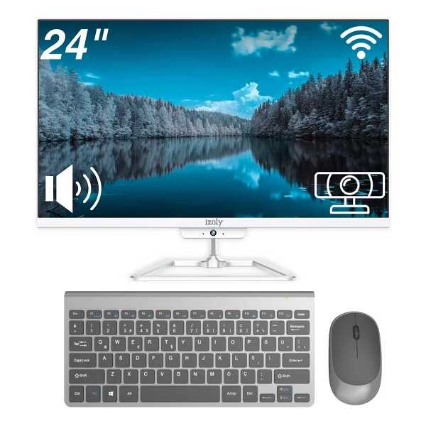 Izoly A7015 İ7 2600 16gb 256b SSD 24" FHD Wi-Fi 6 / BT All In One Bilgisayar - Görsel 8