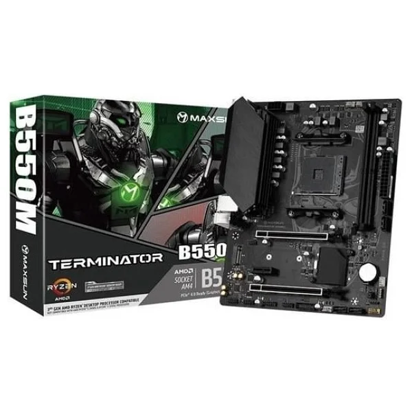 Maxsun Terminator B550M AMD AM4 DDR4 Micro ATX Anakart - Görsel 7