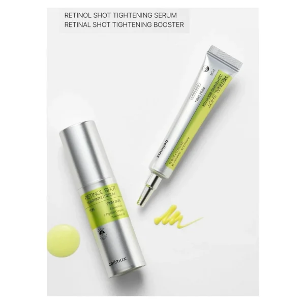 Celimax Retinal Shot Tightening Booster 15 Ml Ve Tightening Serum 30 Ml 2'li Set - Görsel 3