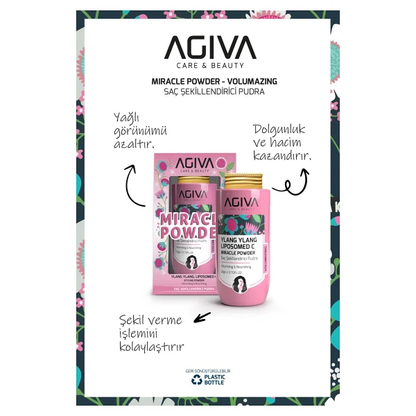 Agiva Ylang Ylang Lipozomed C Miracle 20 Gr Saç Pudrası - Görsel 2