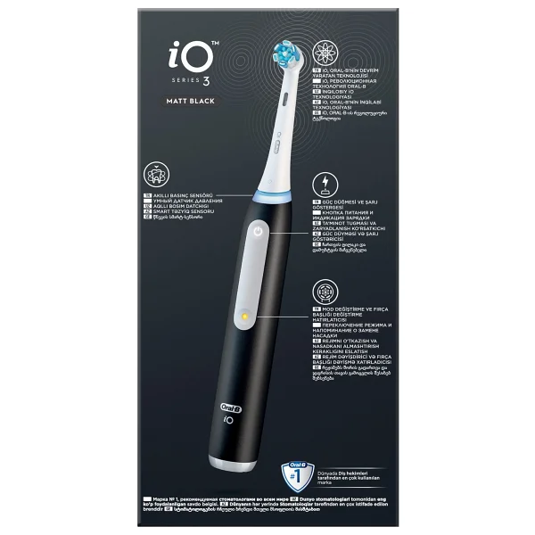 Oral-B İo 3 Siyah Şarjlı Diş Fırçası - Görsel 6