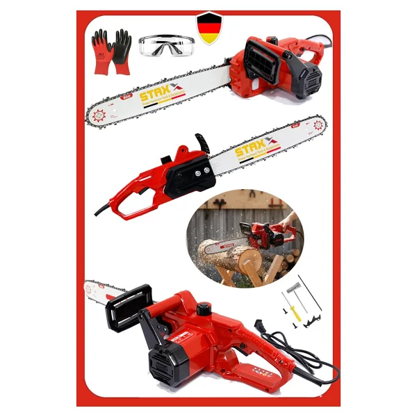 Eco R-400 4000w Elektrikli Testere - Güçlü Motor Profesyonel Odun & Ağaç Kesim Hızar Motoru - Görsel 4