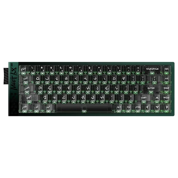 Iqunix Iqunıx Meet68 Ultra Starry Pink %65 Omega Manyetik Switch 8K Hz Hall Effect Hotswap RGB Ingilizce Mekanik Gaming Klavye - Pembe - Görsel 4