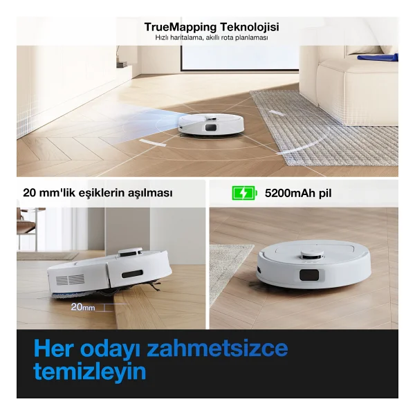Ecovacs Deebot N20e Akıllı Robot Süpürge - Görsel 5