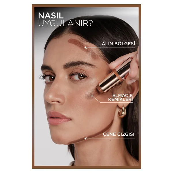 L'oreal Paris Lumi Le Soleil 130 Sunset Dore Stick Bronzer - Görsel 5