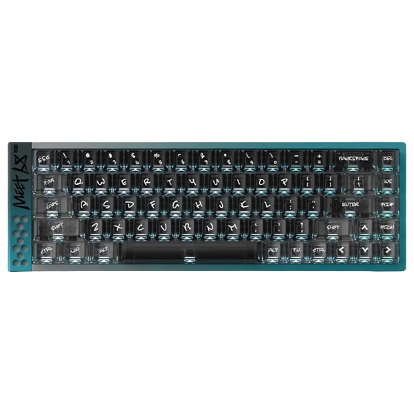 Iqunix Iqunıx Meet68 Ultra Starry Pink %65 Omega Manyetik Switch 8K Hz Hall Effect Hotswap RGB Ingilizce Mekanik Gaming Klavye - Pembe - Görsel 6