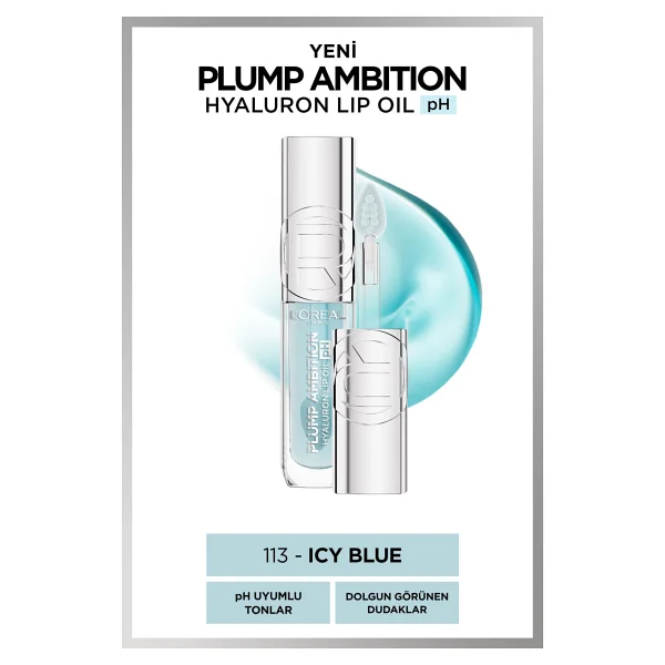 L'oreal Paris Plump Ambition Hyaluron Ph 113 Icy Blue Dudak Parlatıcısı - Görsel 6
