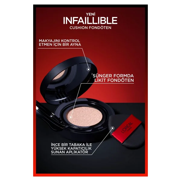 L'oreal Paris 24h Fresh Wear 11 Gr Cushion Fondöten - Görsel 3