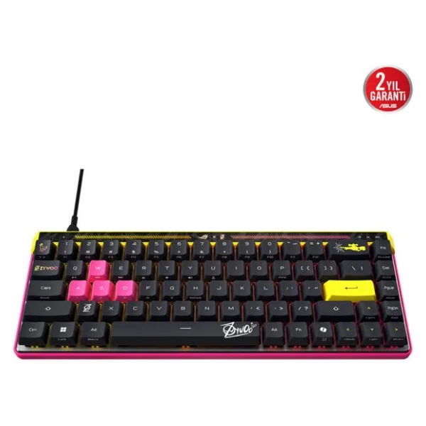 Asus Rog Falchion Ace Hfx Zywoo Edition RGB %65 Tkl Hfx Magnetic Switch Kablolu Mekanik Oyuncu Klavyesi - Görsel 2