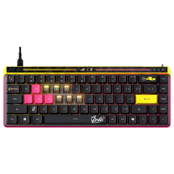 Asus Rog Falchion Ace Hfx Zywoo Edition RGB %65 Tkl Hfx Magnetic Switch Kablolu Mekanik Oyuncu Klavyesi - Görsel 3