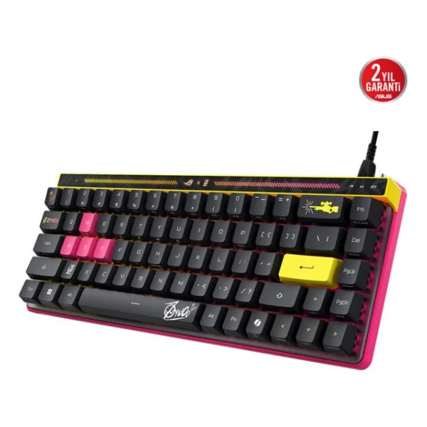 Asus Rog Falchion Ace Hfx Zywoo Edition RGB %65 Tkl Hfx Magnetic Switch Kablolu Mekanik Oyuncu Klavyesi - Görsel 7