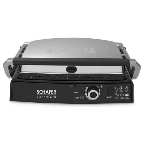 Schafer Grand Grill 2000 W Inox Izgara Ve Tost Makinesi - Görsel 5