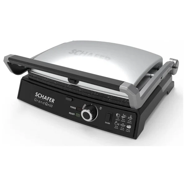 Schafer Grand Grill 2000 W Inox Izgara Ve Tost Makinesi - Görsel 2