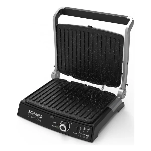 Schafer Grand Grill 2000 W Inox Izgara Ve Tost Makinesi - Görsel 3