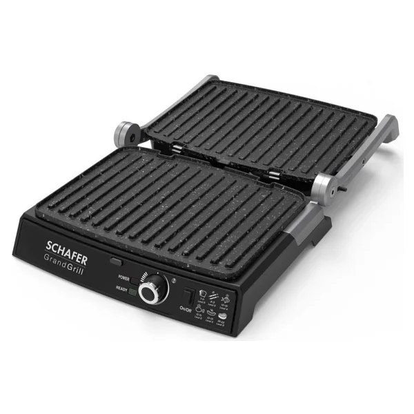 Schafer Grand Grill 2000 W Inox Izgara Ve Tost Makinesi - Görsel 4