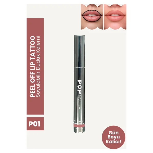 Pop Beauty Peel Off Lip Tattoo Soyulabilir Dudak Kalemi - Görsel 8