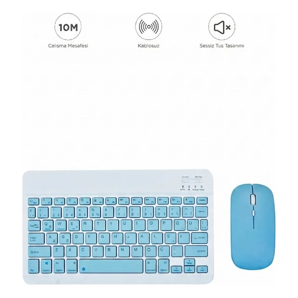 Torima Tmk-04 Pembe Tkl Kablosuz Klavye Mouse Seti - Görsel 7