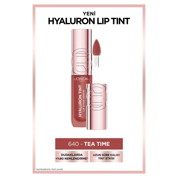 L'oreal Paris Hyaluron Lip Tint Satin Serum 640 Tea Time Likit Ruj - Görsel 2