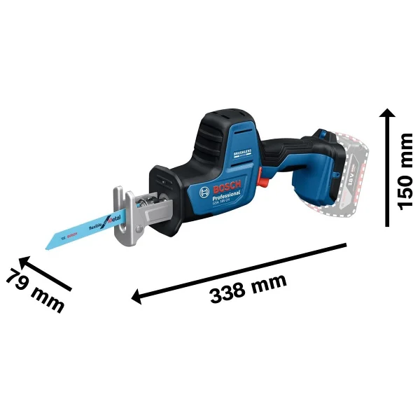 Bosch Gsa 18v-24 Aküsüz Tilki Kuyruğu Testere - Görsel 2