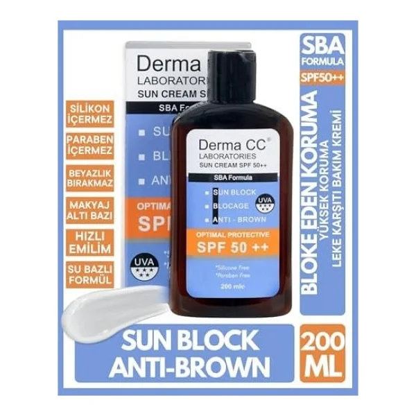 Derma CC Laboratories Plus 200 ml 50 Faktör Güneş Kremi - Görsel 2