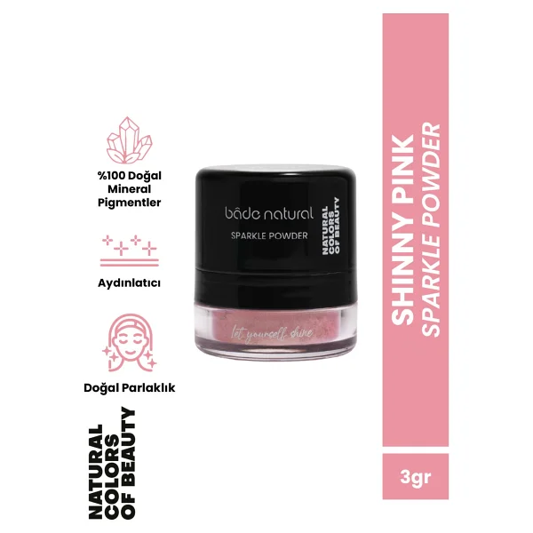 Bade Natural Sparkle Powder Işıltılı Toz Vücut Simi - Görsel 8