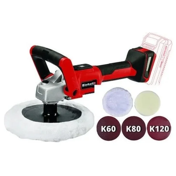 Einhell Ce-Cp 18/180 Li E Çift Akülü 4 Ah Polisaj Makinesi - Görsel 3