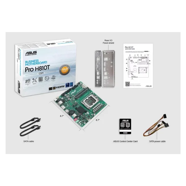 Asus Pro H810T-CSM Intel LGA1851 DDR5 Mini ITX Anakart - Görsel 4