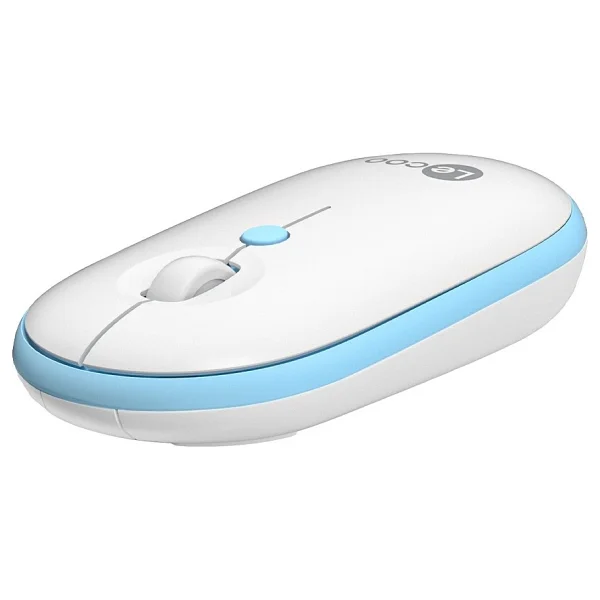 Lenovo Lecoo Ws212 Beyaz-Mavi Optik Kablosuz Mouse - Görsel 2