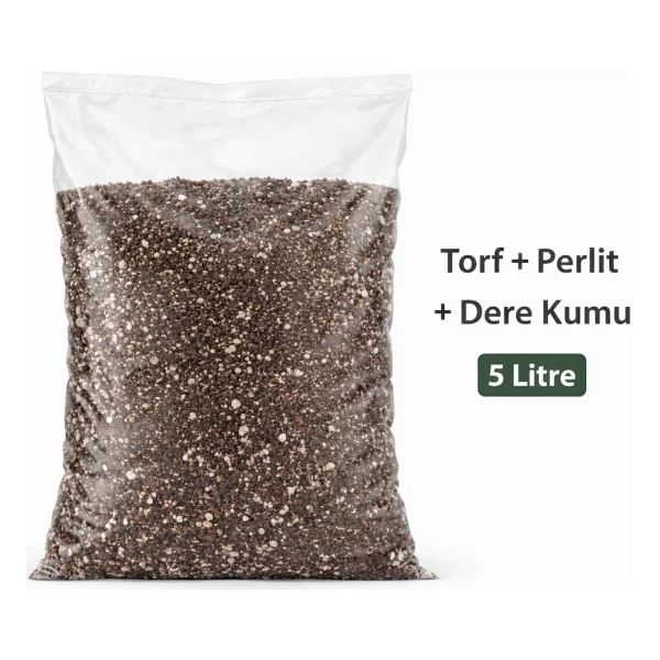 Lotus Botanik Çiçek Toprağı Özel Karışım - Torf + Perlit + Dere Kumu Karışımı - 5 Litre - Görsel 3