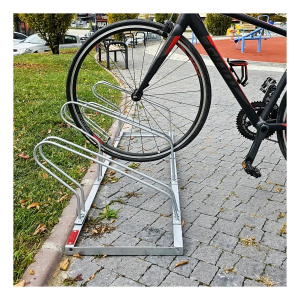 İleri Trafik Bisiklet Park Yeri Dörtlü Galvaniz Eko, Park Demiri 140 X 40 Cm - Görsel 3