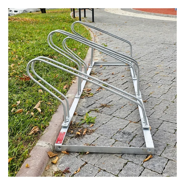 İleri Trafik Bisiklet Park Yeri Dörtlü Galvaniz Eko, Park Demiri 140 X 40 Cm - Görsel 4