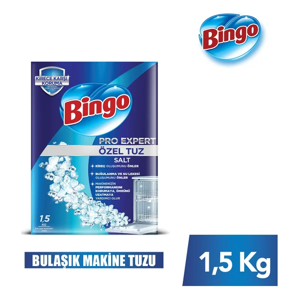 Bingo Bulaşık Makinesi Temizlik Seti (Makine Temizleyici 250 Ml+Tuz 1,5 Kg+Parlatıcı 400 Ml) - Görsel 3
