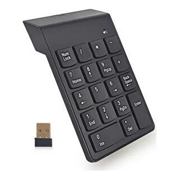 Leonpro Kablosuz Numaratör USB Kablosuz Keypad Ev - Ofis Kullanımı İçin Standart Tuş Formu - Görsel 3