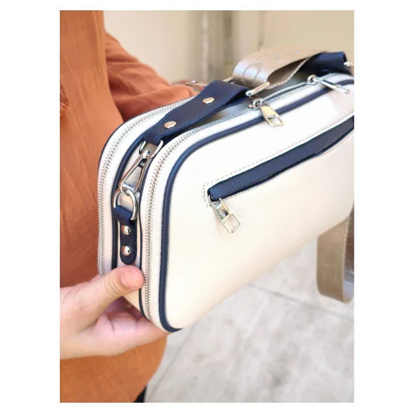 Just Polo Kadın Taş-Lacivert Omuz Ve Çapraz Askılı Çantası-Bd6000 - Görsel 3