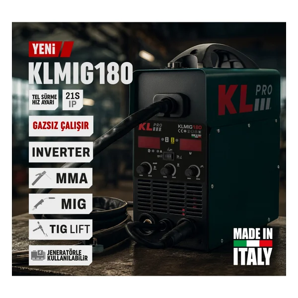 Klpro Klmıg180 İnvertör Gazaltı Kaynak Makinesi - Görsel 5