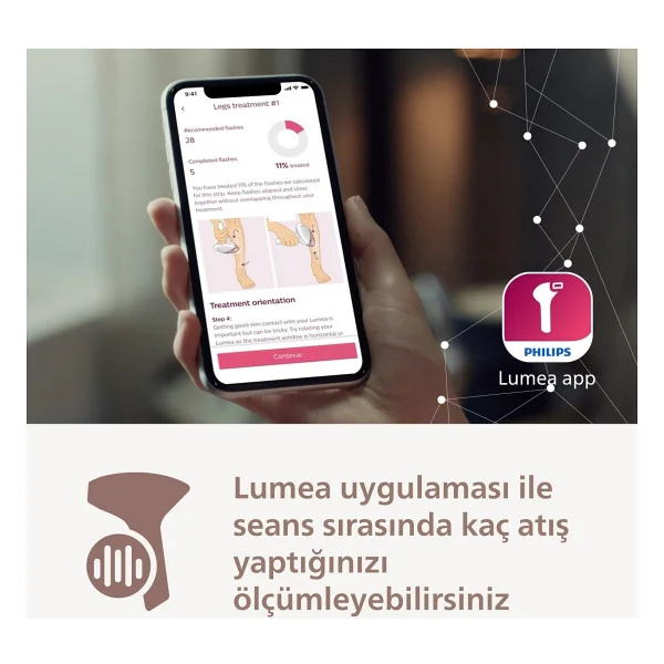 Philips Lumea Prestige Ipl Lazer Epilasyon Cihazı 450.000 Atım 3 Farklı Başlık Hem Kablolu Hem Kablosuz Kullanım, Uzun Ömürlü Kullanım, Smartskin Teknolojisi - Görsel 8