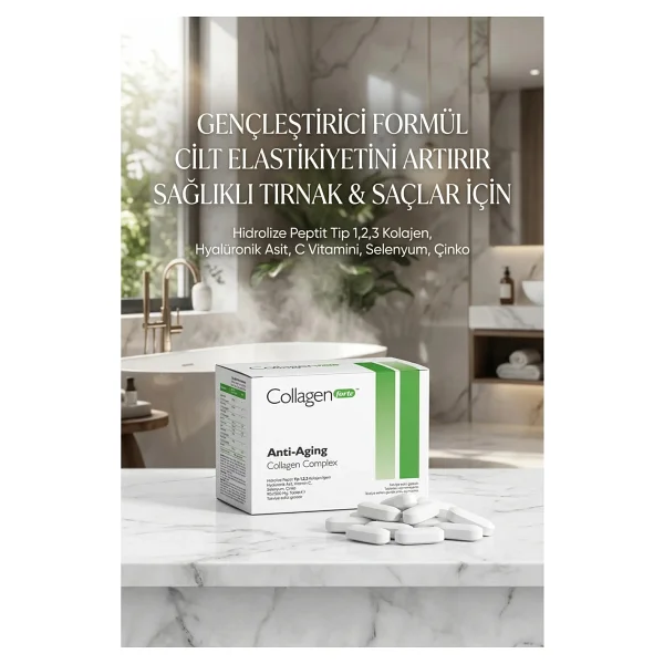 Collagen Forte Anti-Aging Collagen Complex 1500 Mg 90 Tablet - Görsel 4
