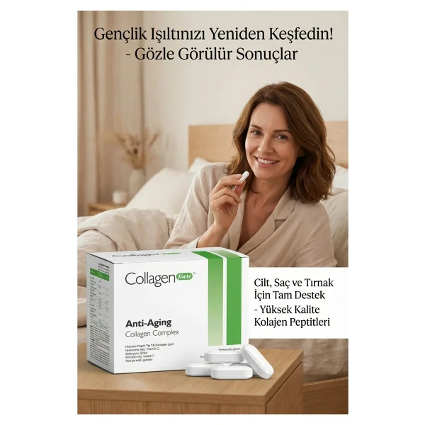 Collagen Forte Anti-Aging Collagen Complex 1500 Mg 90 Tablet - Görsel 6