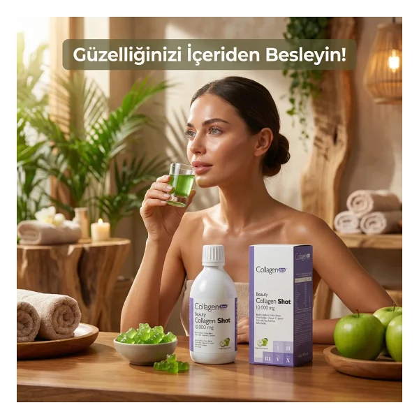 Collagen Forte Platinum Collagen Shot 500ml, 5 Tip Sıvı Kolajen, Biotin, Vitamin B12, C Vitamini, Bakır, Retinol & Çinko - Görsel 9