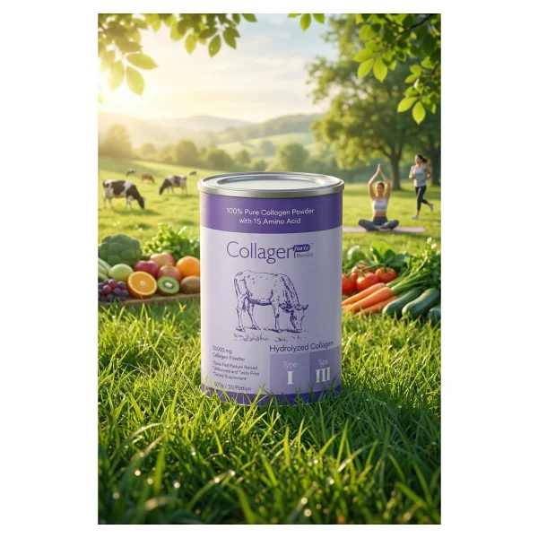 Collagen Forte Platinum Collagen Powder 500g, %100 Saf, Doğal Çift Hidrolize Kolajen Peptitler (50 Porsiyon) - Görsel 5