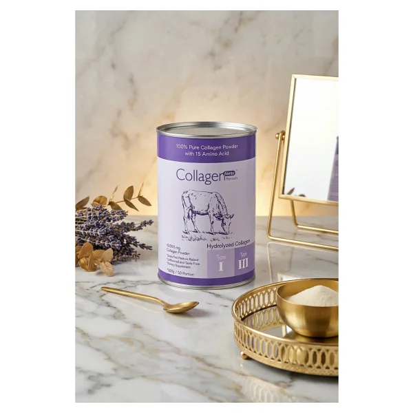 Collagen Forte Platinum Collagen Powder 500g, %100 Saf, Doğal Çift Hidrolize Kolajen Peptitler (50 Porsiyon) - Görsel 10