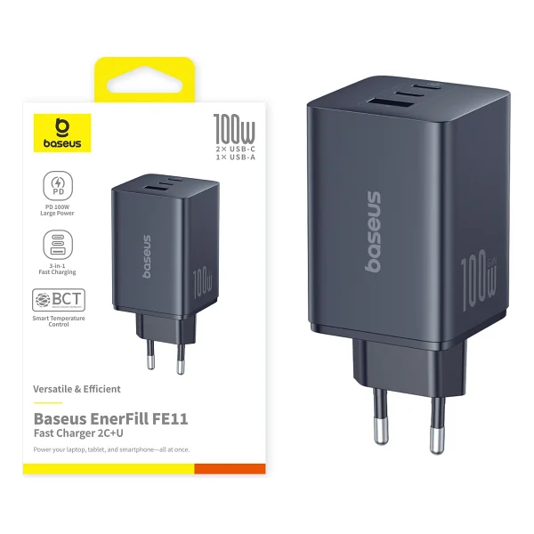 Baseus Enerfill Fe11 100 W Hızlı Şarj Adaptörü - Görsel 6