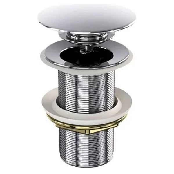 Bocchi Krom Lavabo Süzgeçi Su Taşma Deliksiz 6190-0001 Üst Grup - Görsel 3