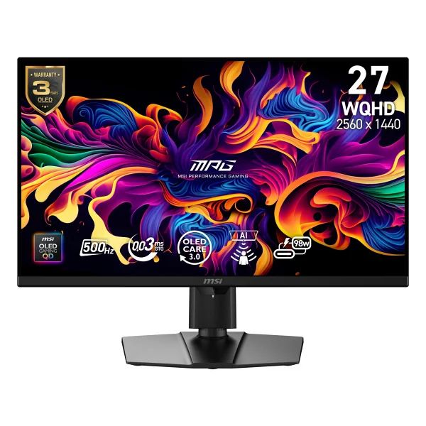 Msı Mpg 271qr Qd-OLED X50 27" 0.03 Ms 2k Pivot 500 Hz Oyuncu Monitörü - Görsel 2