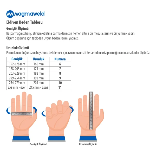 Magmaweld Tıg B200 Kaynak Eldiveni 9 Numara - Görsel 5