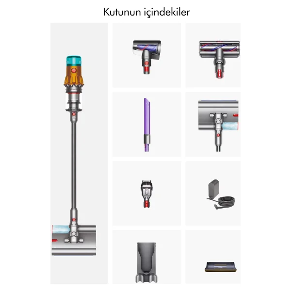 Dyson V12s Detect Slim Submarine Islak Kuru Şarjlı Dikey Süpürge - Görsel 7